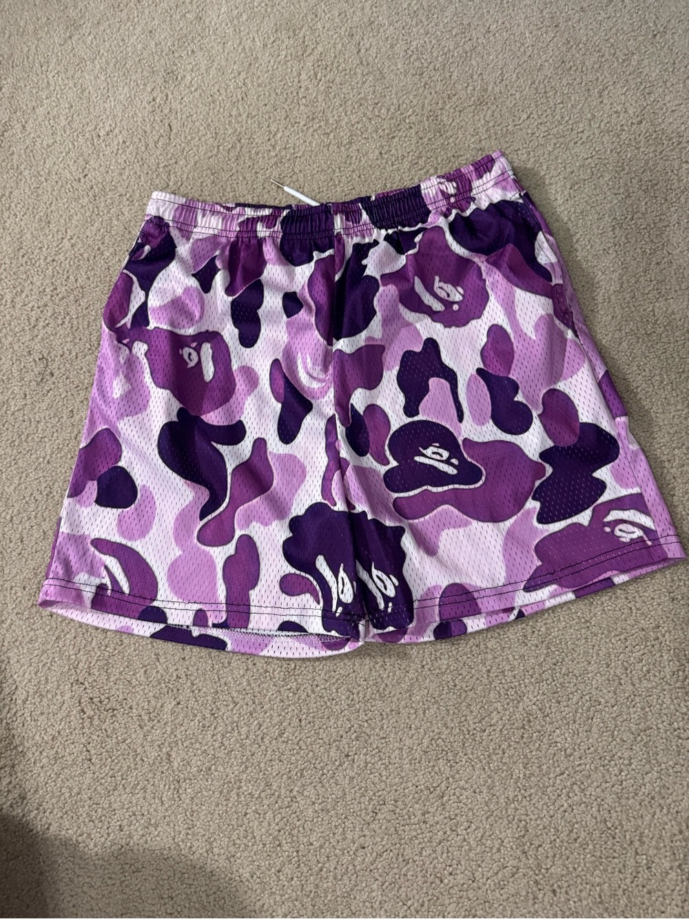 Gallery Dept Purple Tie-Dye Mesh Shorts